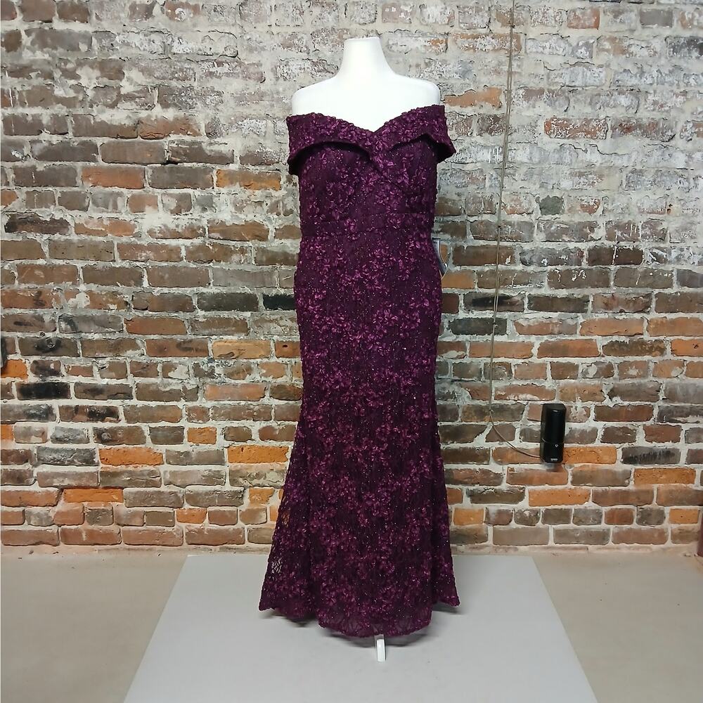 Xscape Formal Evening Gown Sz 16W Mother of Bride Wedding Cocktail Party Dress - Picture 4 of 15